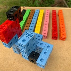 Math snap cube set of 80 teacher resource tactile